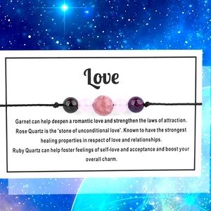 NEW Healing Crystal Stone Beads Bracelet For Meditation & Relaxation